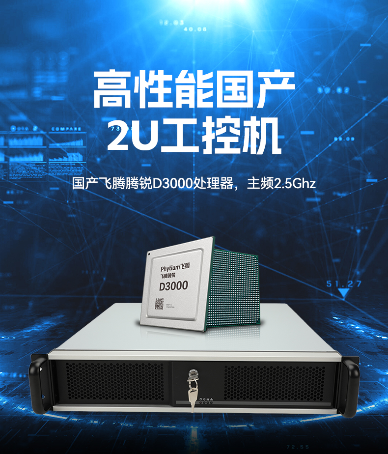 國產(chǎn)2U工控機,飛騰騰銳D3000處理器主機,工控機廠家,DT-61025-TD3KMB.jpg