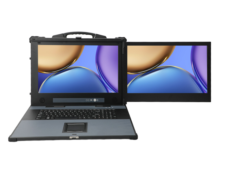 國產雙屏加固便攜機,海光3350麒麟系統(tǒng)主機,DTG-1427ZD-D3350MA